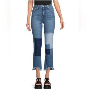 Jonathan Simkhai High Rise Patchwork Jeans